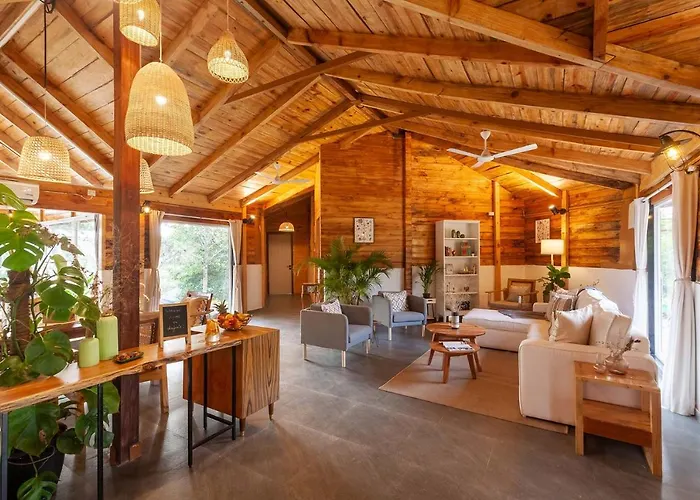 Anjee's Chalet: Mountain-View Villa with Classic Interiors & Lawn Karjat