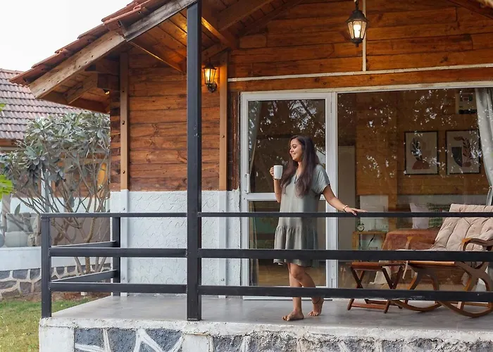 Anjee's Chalet: Mountain-View Villa with Classic Interiors & Lawn Karjat